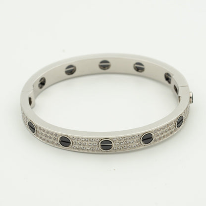 [Select]LOVE BRACELET 6.1MM DIAMOND-PAVED CERAMIC