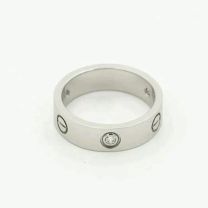 [Select]LOVE RING 5.5MM 3 DIAMONDS SILVER