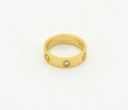 [Select]LOVE RING 4MM 1 DIAMOND GOLD