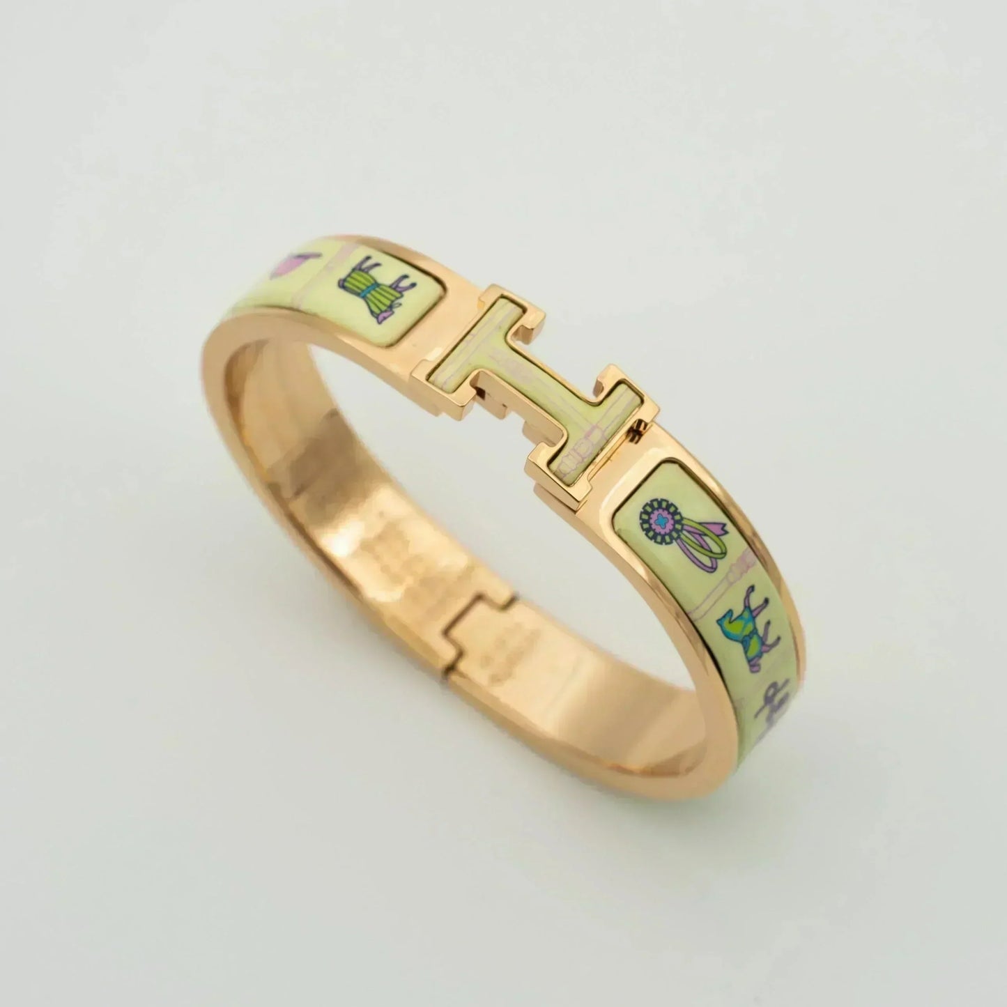 [Select]H PINK GOLD BRACELET CREAM CERAMIC