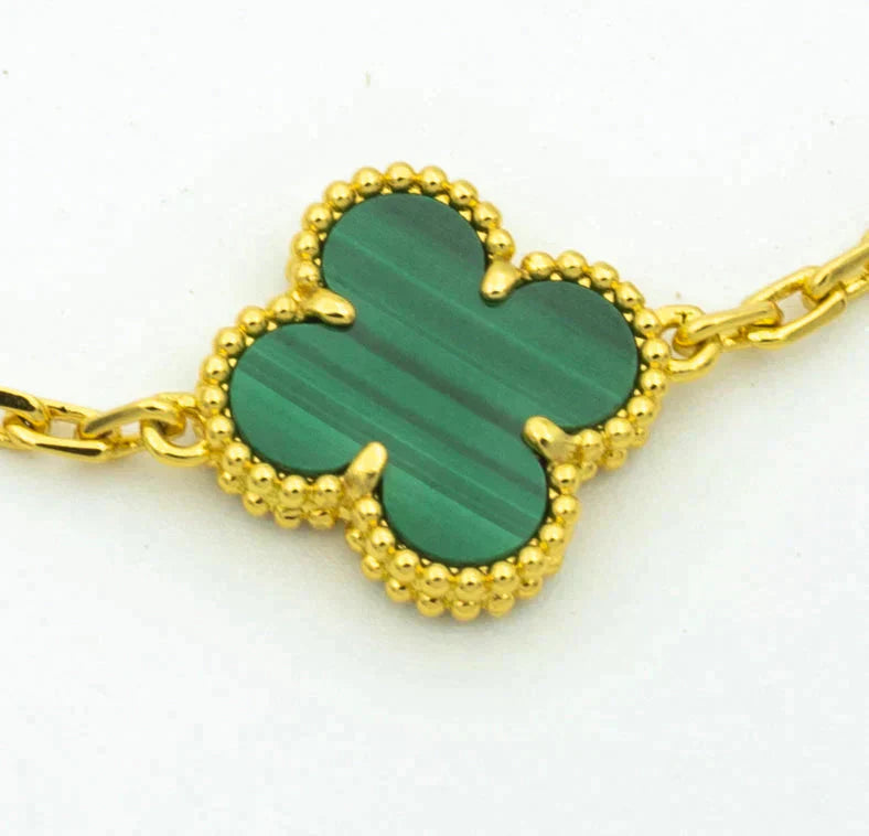[Select] CLOVER 5 MOTIF MALACHITE BRACELET COLLECTION