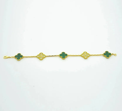 [Select] CLOVER 5 MOTIF MALACHITE BRACELET COLLECTION