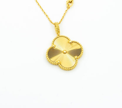 [Select]CLOVER 25MM PEDANT NECKLACE GOLD