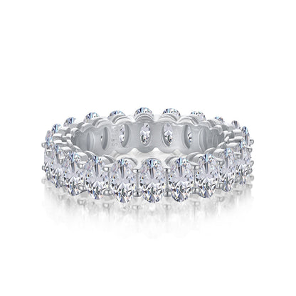 [select Jewelry]Ornate Oval Cut Tennis Ring