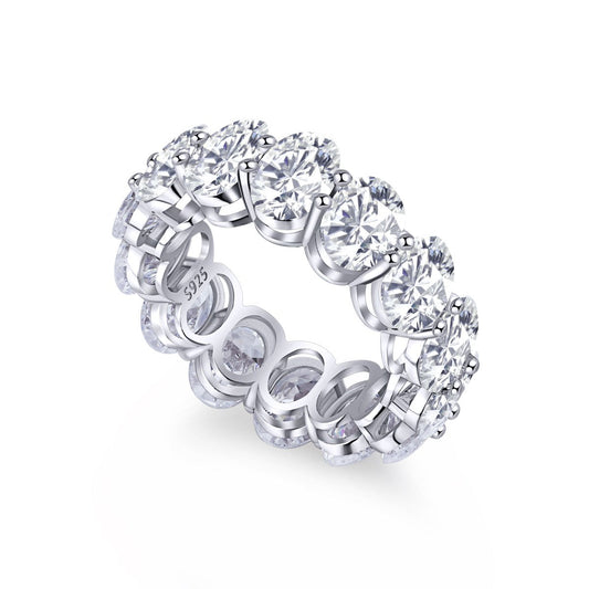 [select Jewelry]Dainty Elongated Cushion Cut Tennis Ring