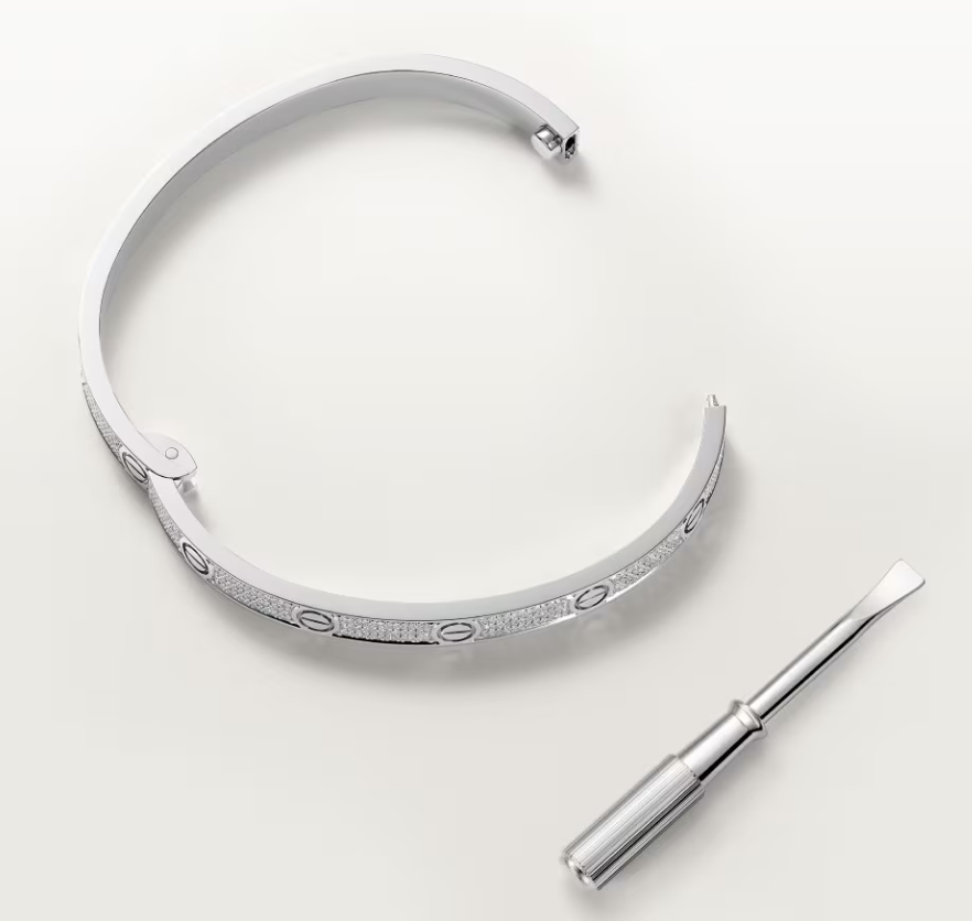 [Select]NEW-LOVE-4.8MM-Width Diamond-Studded Bracelet