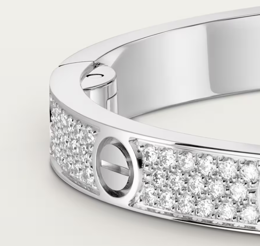[Select]NEW-LOVE-4.8MM-Width Diamond-Studded Bracelet