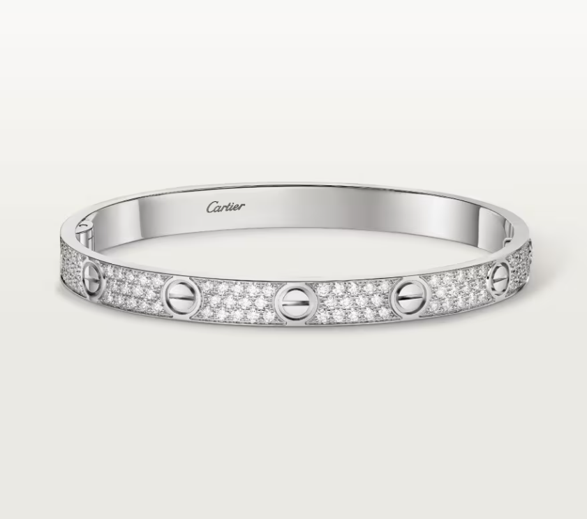 [Select]NEW-LOVE-6.1MM-Width Diamond-Studded Bracelet