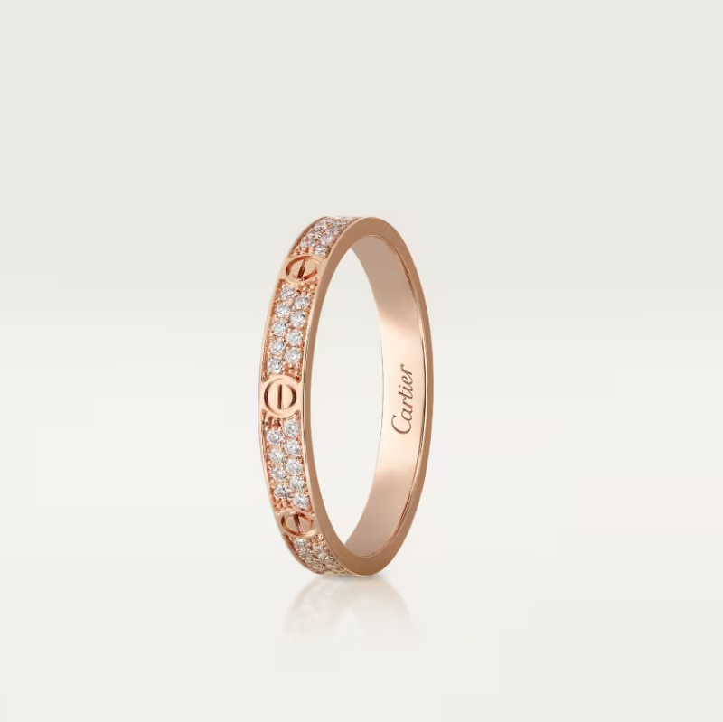 [Select]LOVE RING 2.6mm-wide full-diamond ring Select Gold