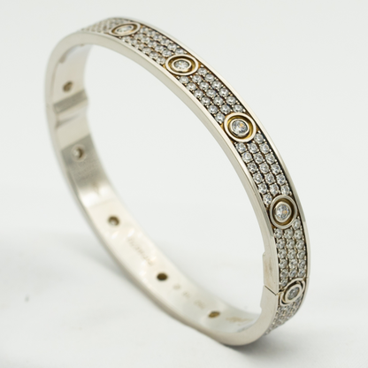 [Select]LOVE BRACELET 6.1MM DIAMOND-PAVED 10 BIG DIAMONDS