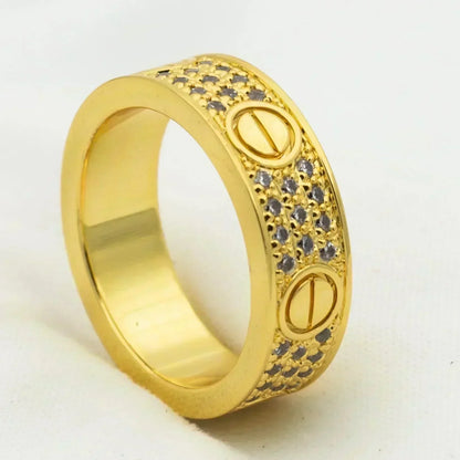 [Select]LOVE RING 5.5MM DIAMONDS PAVED