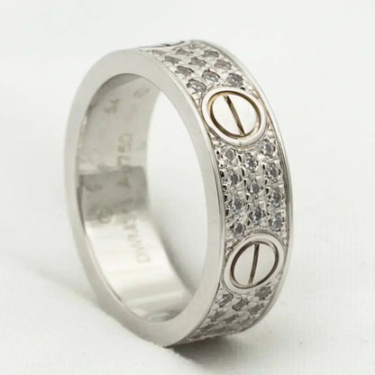 [Select]LOVE RING 5.5MM DIAMONDS PAVED