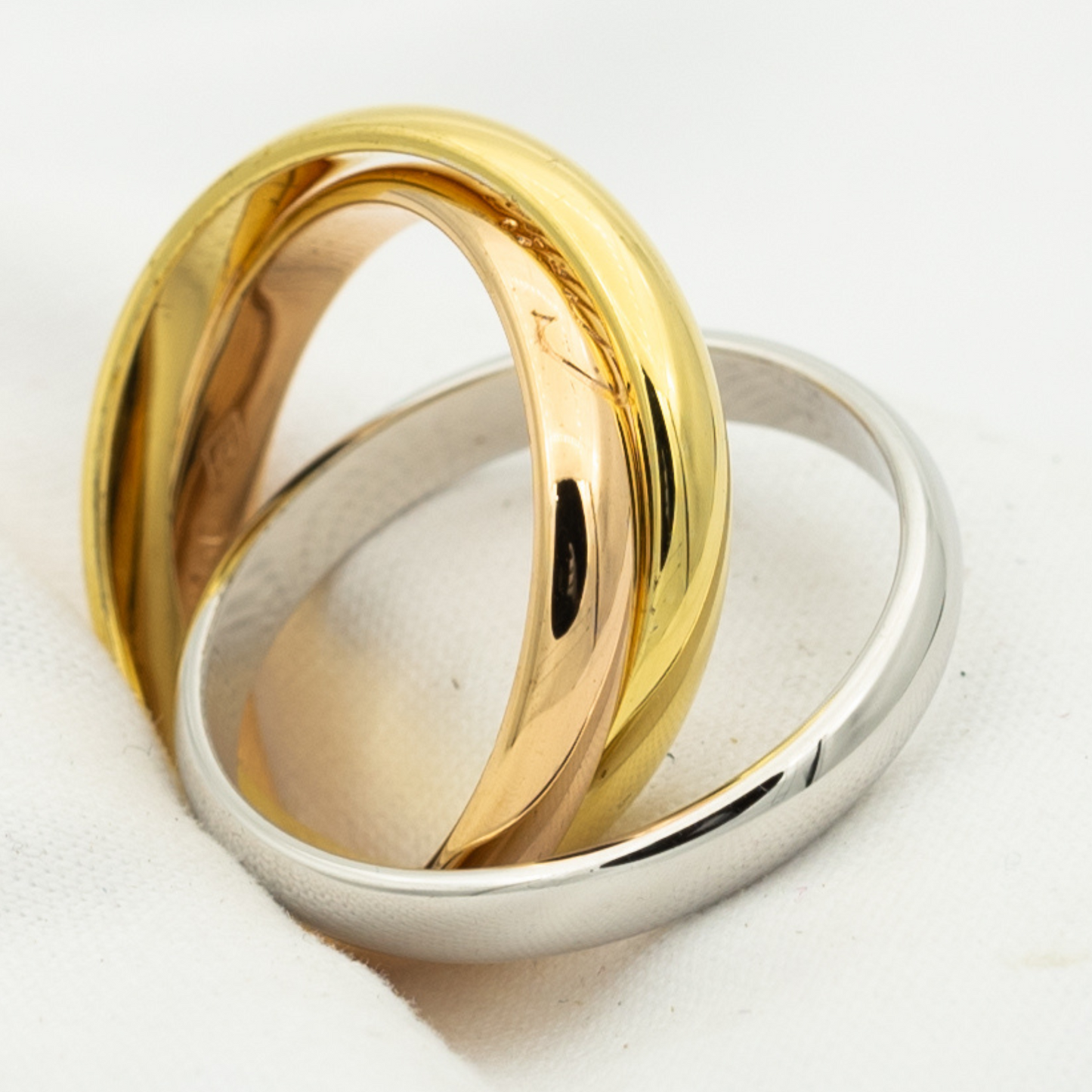 [Select Jewelry]TRINITY RING GOLD PINK GOLD SILVER