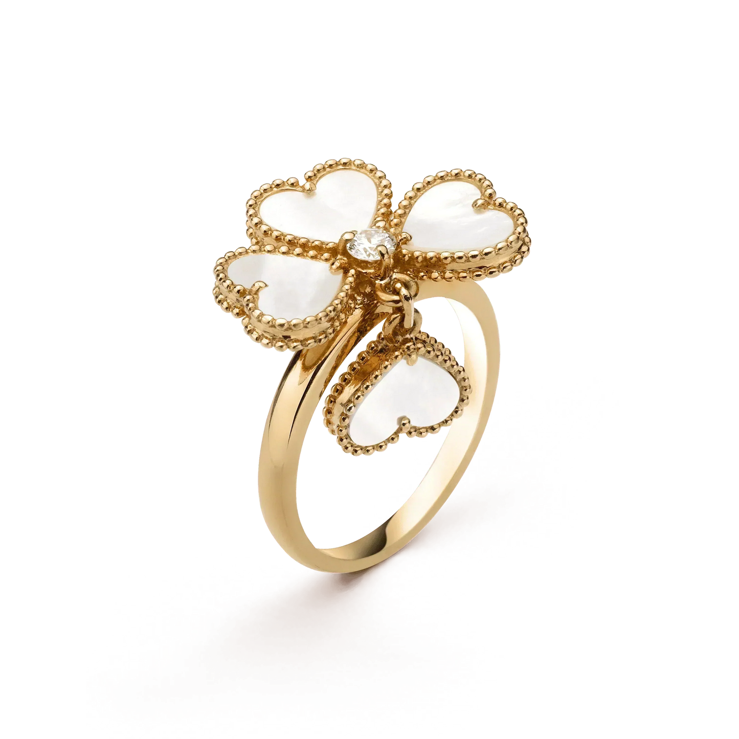 [Select]SWEET CLOVER WHITE MOP RING