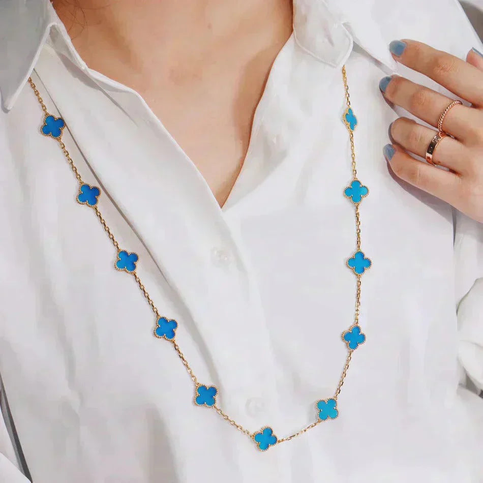 [Select]CLOVER 20 MOTIFS TURQUOISE GOLD