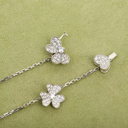 [Select]FRIVOLE SILVER 9 FLOWERS NECKLACE