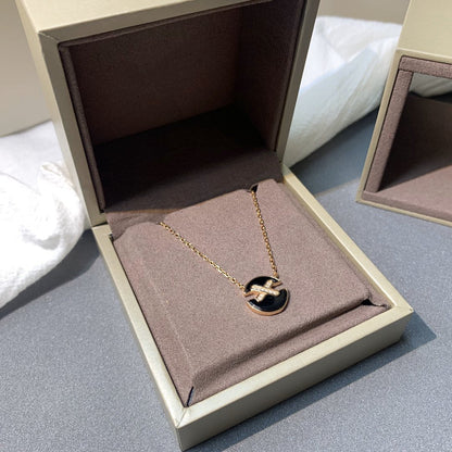 [Select]JEUX DE PINK GOLD DIAMOND NECKLACE