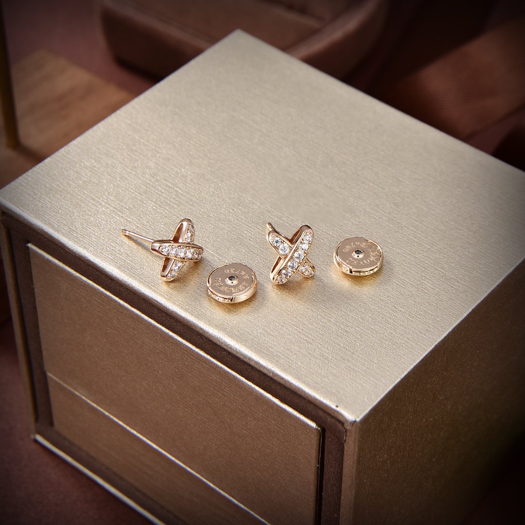 [Select]JEUX DE GOLD DIAMOND EARRINGS
