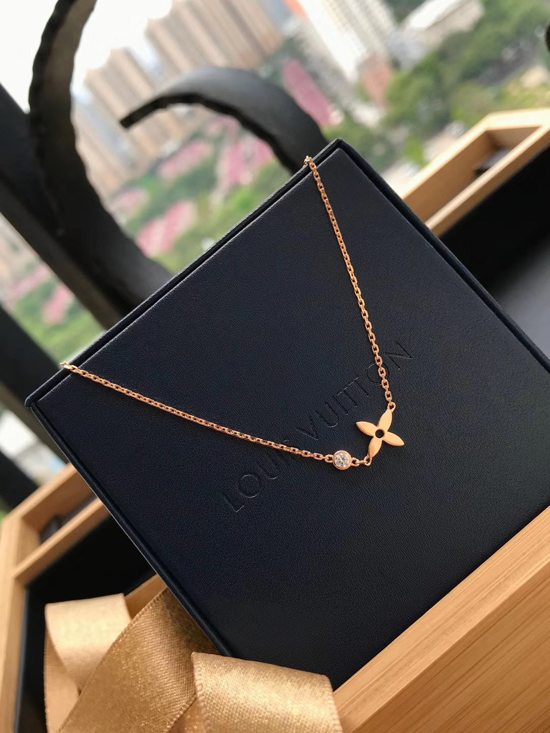[Select]BLOSSOM PENDANT PINK GOLD AND DIAMOND