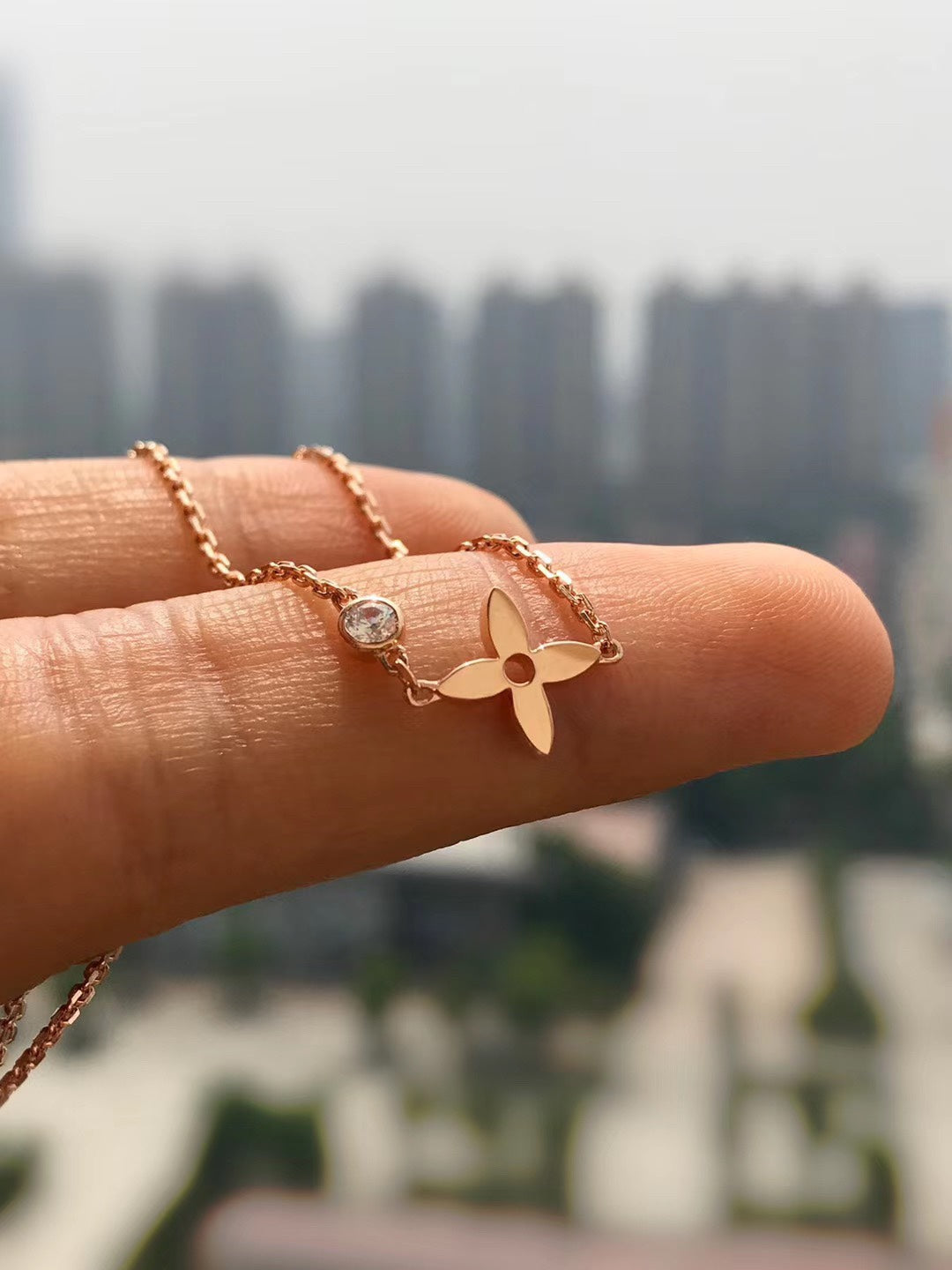 [Select]BLOSSOM PENDANT PINK GOLD AND DIAMOND