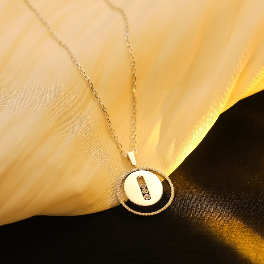 [Select]Demo MOVE MM SILVER DIAMOND NECKLACE