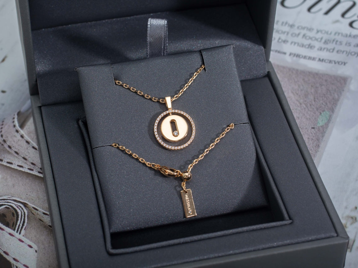 [Select]Demo MOVE PM NECKLACE PINK GOLD DIAMOND