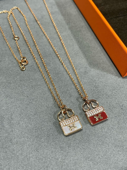[Select]H CIRCE MOISSANITE PENDANT NECKLACE GOLD