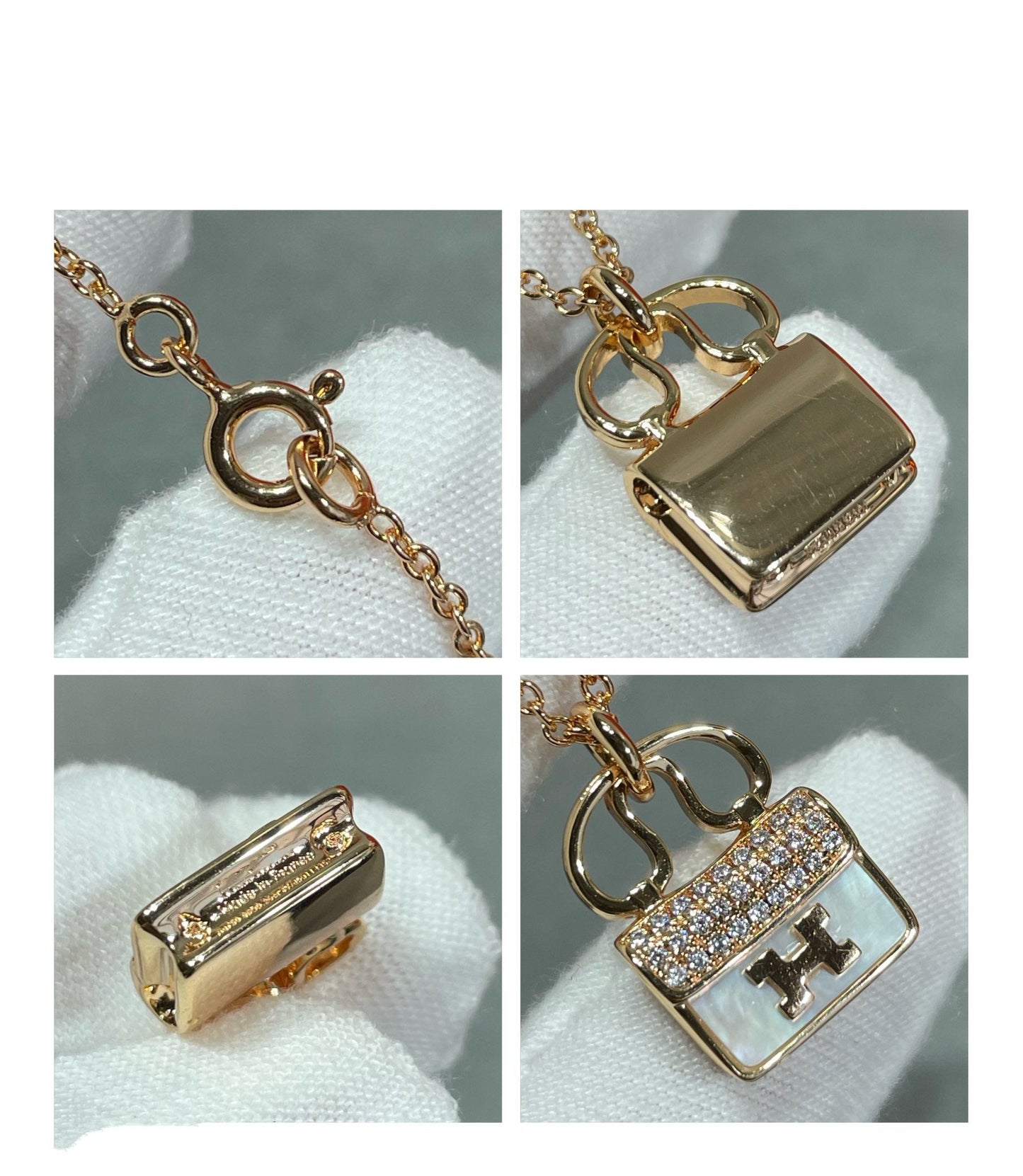 [Select]H CIRCE MOISSANITE PENDANT NECKLACE GOLD