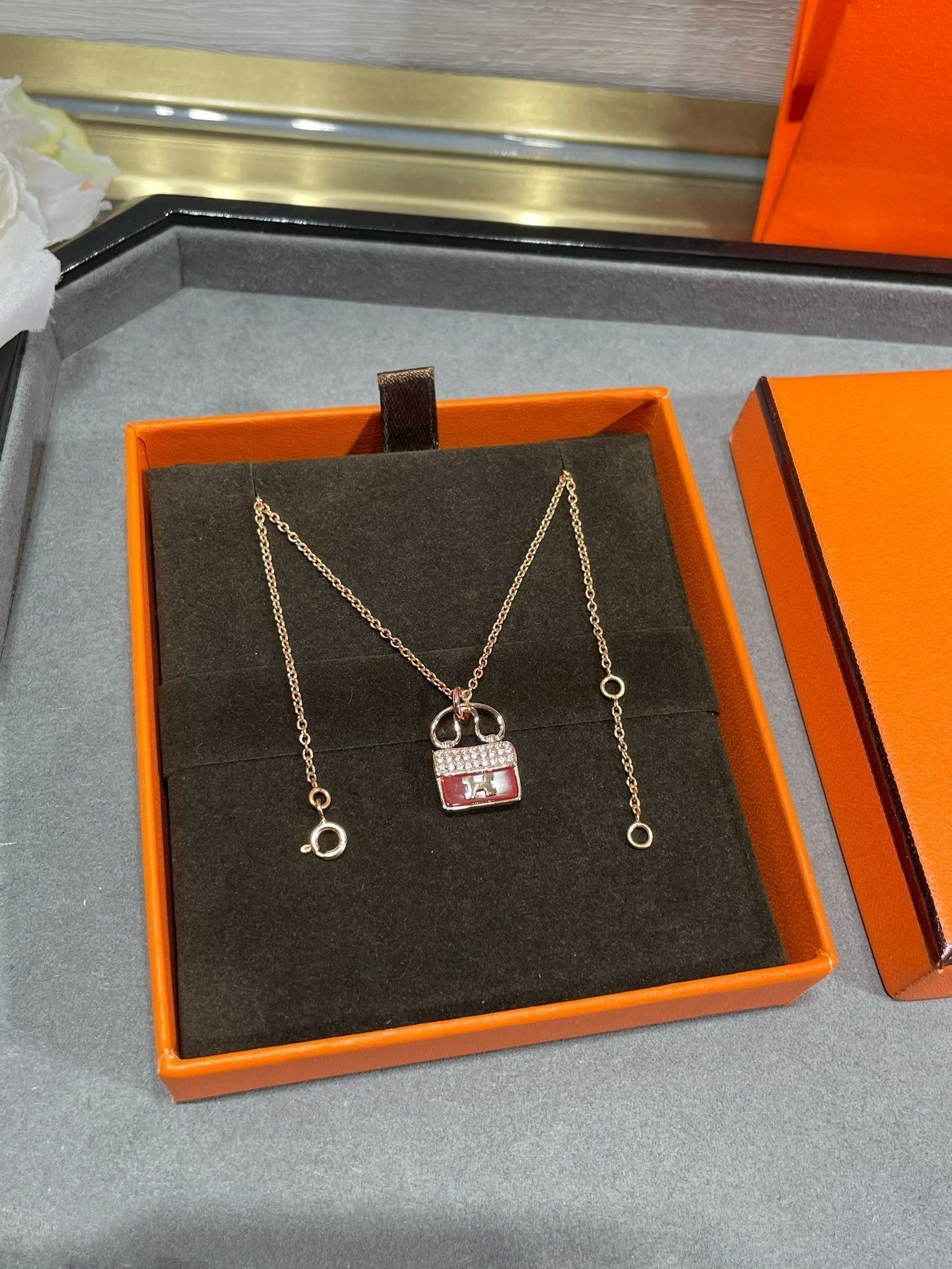 [Select]H CIRCE MOISSANITE PENDANT NECKLACE GOLD