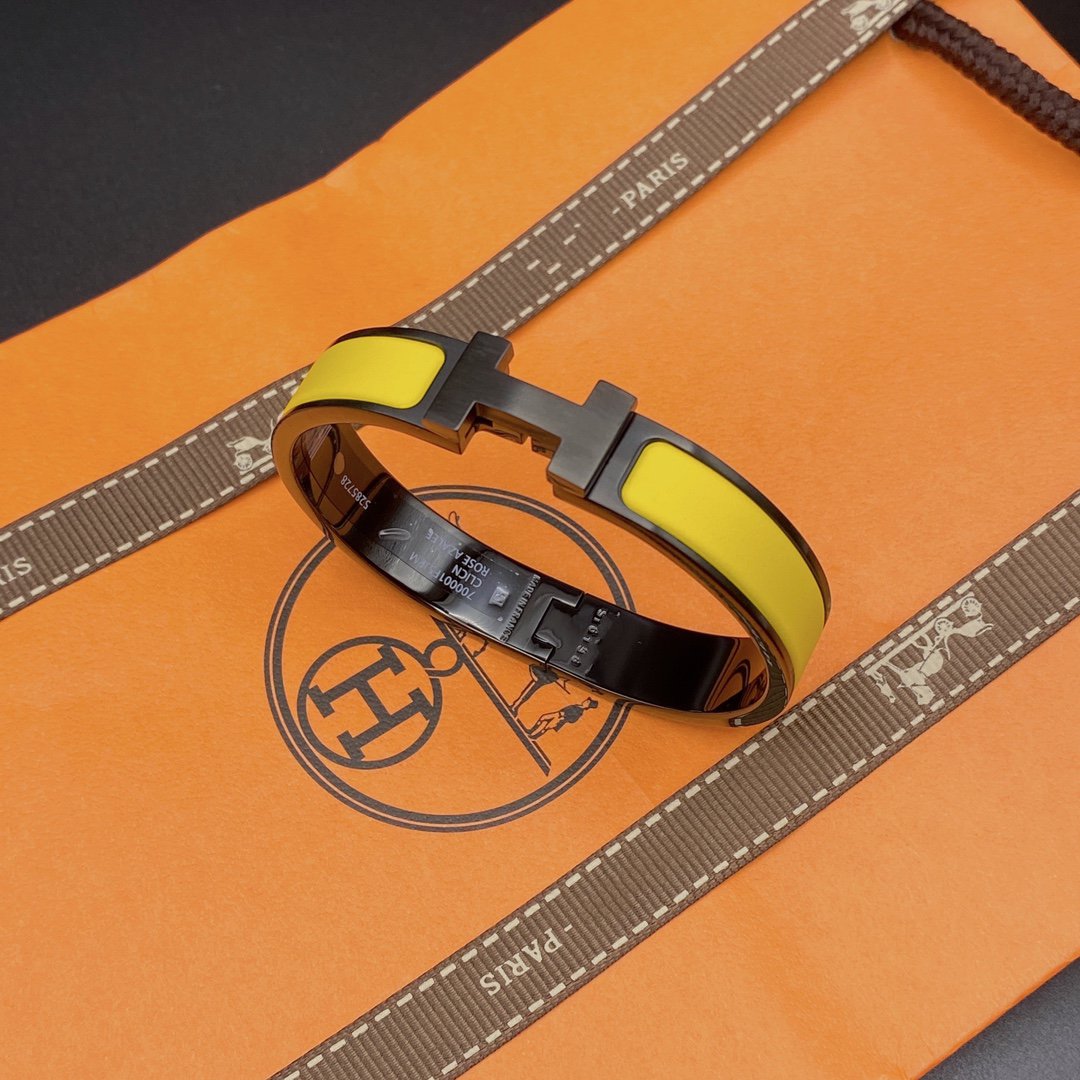 [Select]CLIC HM SO BLACK YELLOW BRACELET