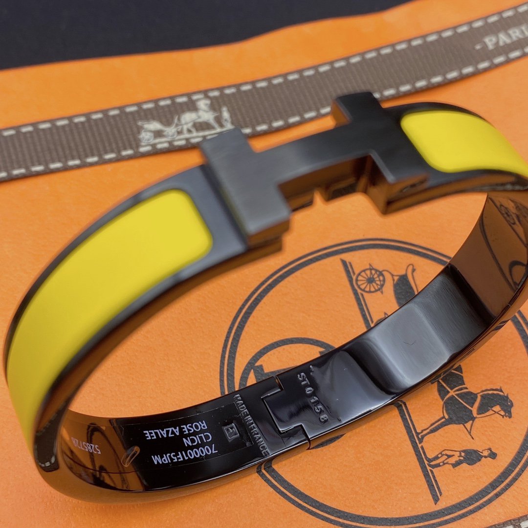 [Select]CLIC HM SO BLACK YELLOW BRACELET