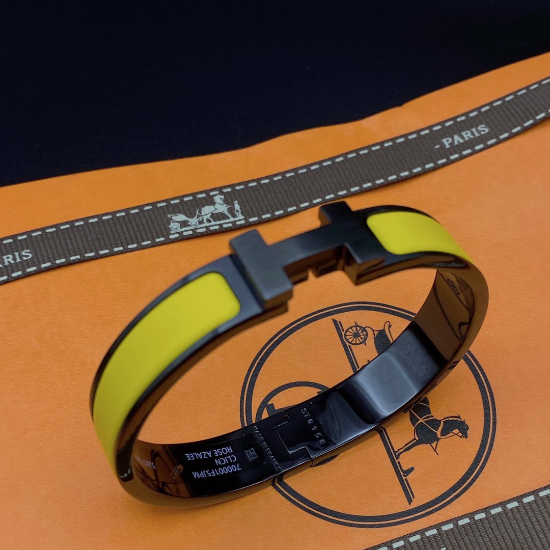 [Select]CLIC HM SO BLACK YELLOW BRACELET
