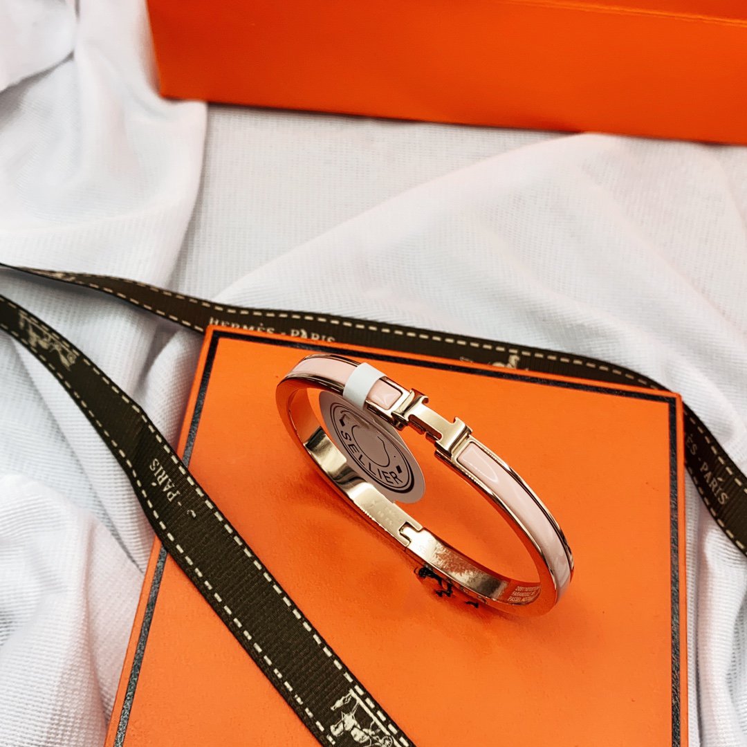 [Select]CLASSIC HM CLIC  PINK 8MM ENAMEL BRACELET