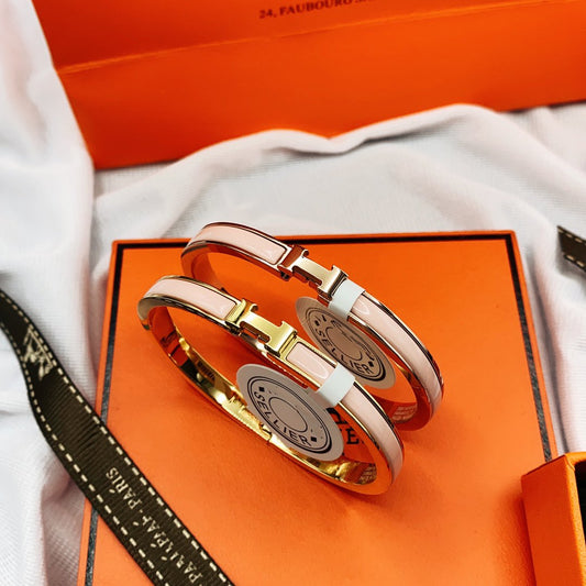 [Select]CLASSIC HM CLIC  PINK 8MM ENAMEL BRACELET