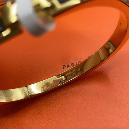 [Select]CLASSIC HM CLIC BLACK 8MM ENAMEL BRACELET