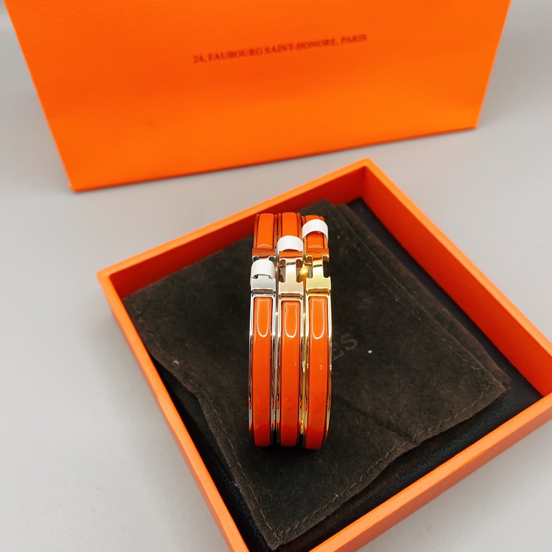 [Select]CLASSIC HM CLIC RED 8MM ENAMEL BRACELET