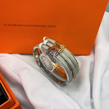 [Select]CLASSIC HM CLIC GREEN 8MM ENAMEL BRACELET