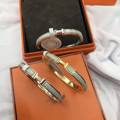 [Select]CLASSIC HM CLIC GREEN 8MM ENAMEL BRACELET