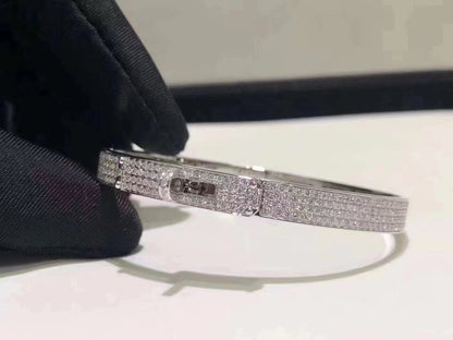 [Select]HM KELLY BRACELET IN SILVER AND FULL PAVE DIAMOND