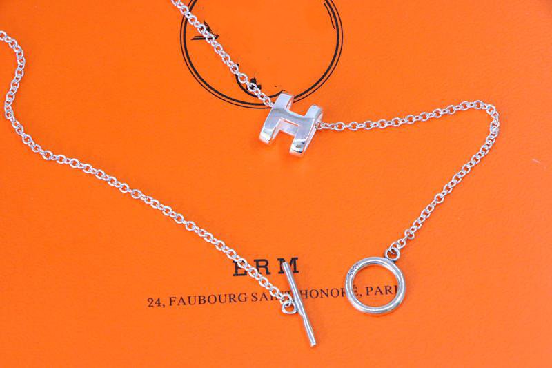 [Select]HM NECKLACE H LETTER OVAL SERIES