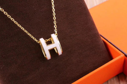 [Select]HM CLIC YELLOW ENAMEL GOLD NECKLACE