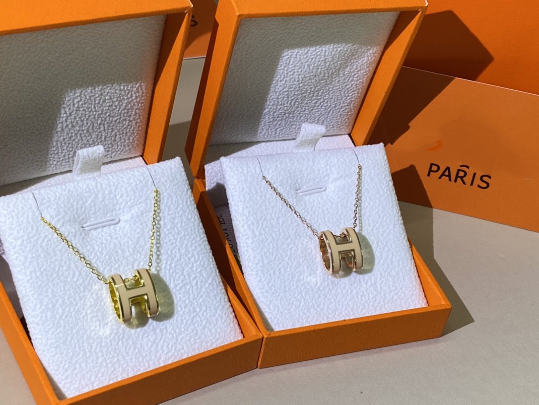 [Select]HM CLIC YELLOW ENAMEL GOLD NECKLACE