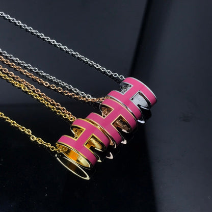 [Select]H NECKLACE PINK