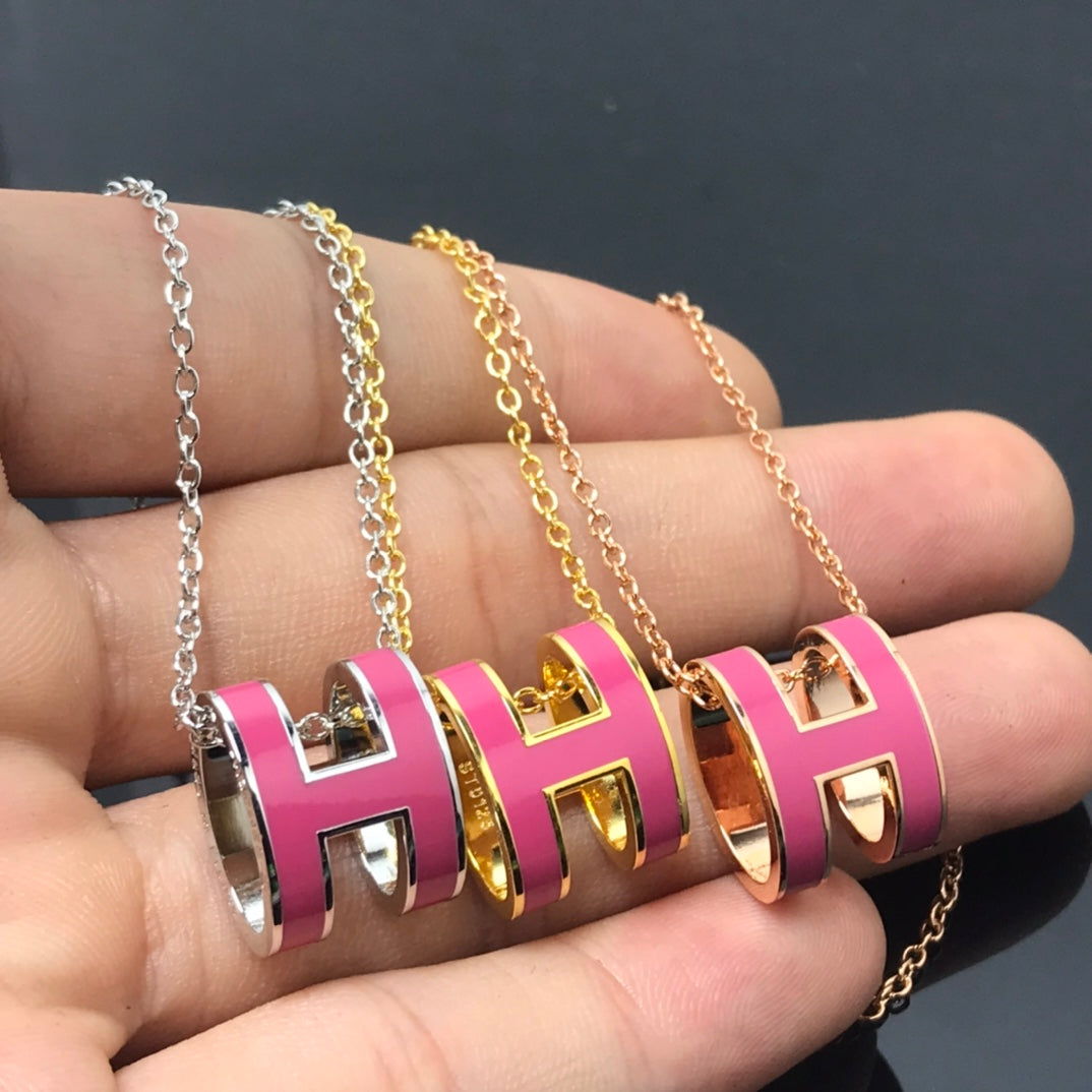 [Select]H NECKLACE PINK