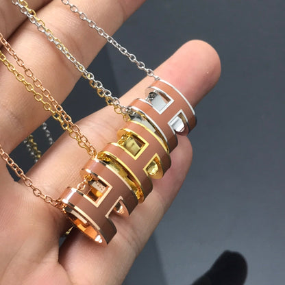 [Select]H NECKLACE BROWN