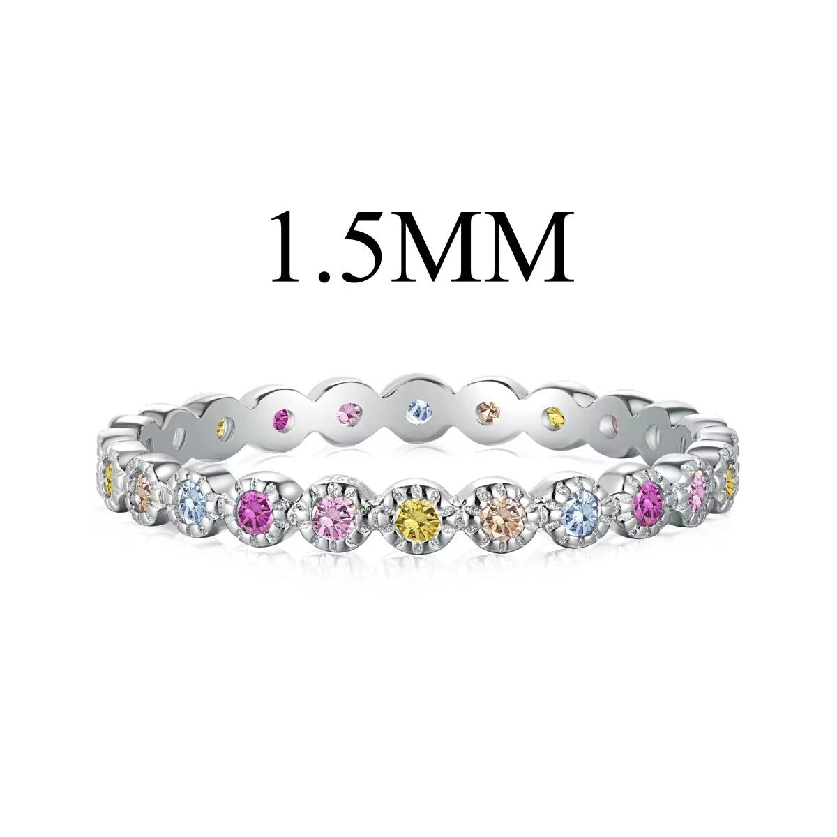 [select Jewelry]Radiant Sparkling Round Cut Daily Ring