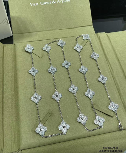 [Select]CLOVER 20 MOTIFS FULL-DIAMOND NECKLACE