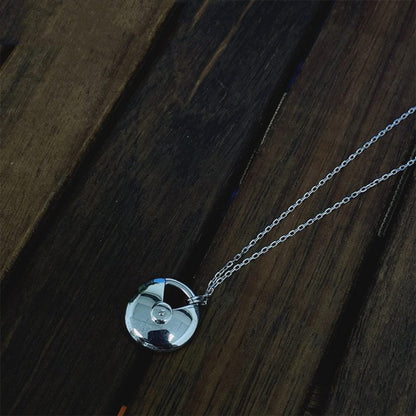 [Select]AMULETTE SILVER FULL DIAMOND NECKLACE