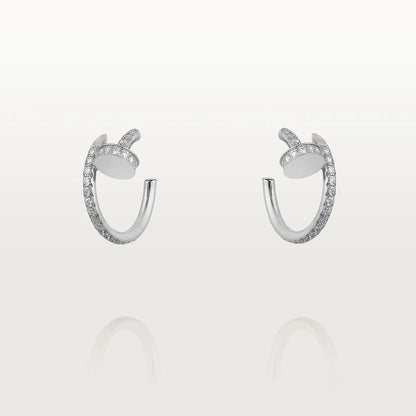 [Select]JUSTE EARRINGS 12.75MM SILVER DIAMOND