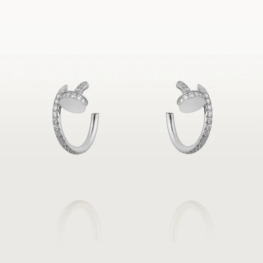 [Select]JUSTE EARRINGS 12.75MM SILVER DIAMOND